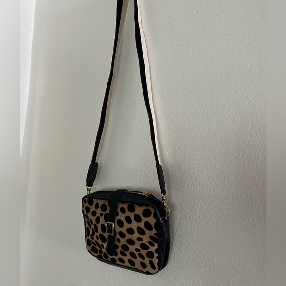 Clare V bag (only pouch) no strap, leather and printed cowhide - Picture 3 of 10